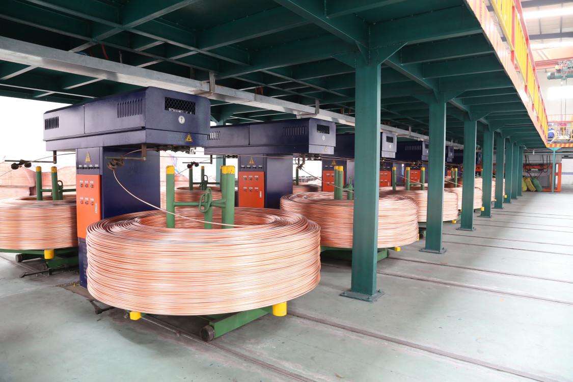 Máquina de conversión de cobre sin oxígeno de 10000 toneladas